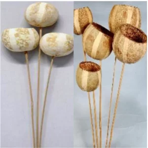 Bell cup na palici natur pumpkin.