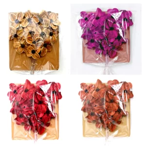 Jacaranda cvet barvana in frosted, različne barve, 12 kosov v paketu.