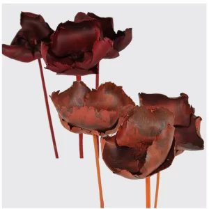 Palmina čaša v različnih barvah na palici.