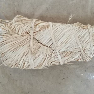 Naravni snop rafije na svetli površini